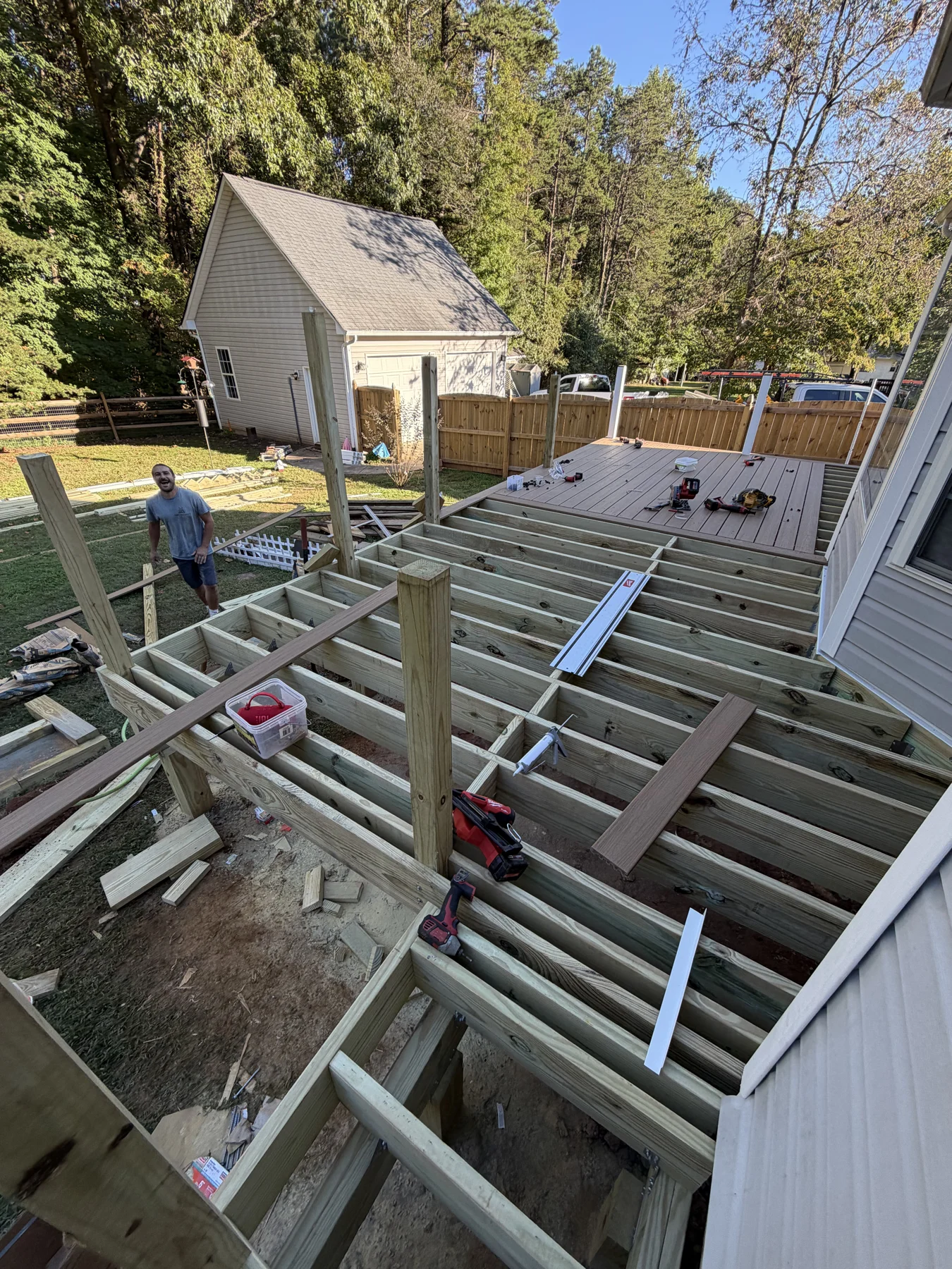 The foundation of a new space. &mdash; project photograph