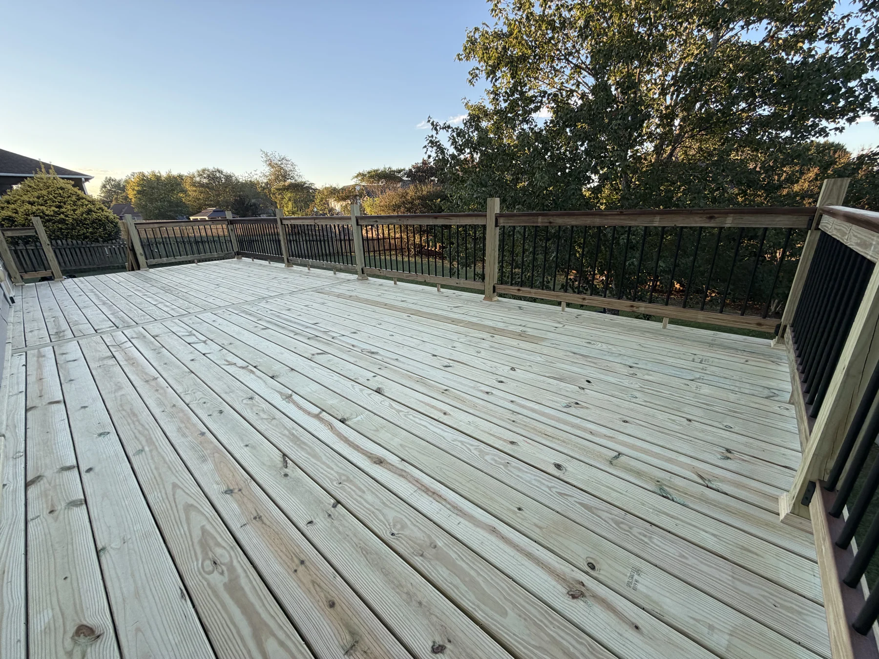 A fresh wood surface. &mdash; project photograph