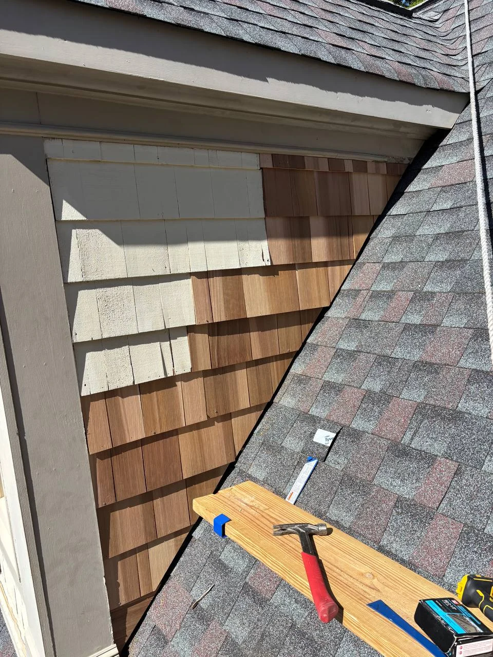 Details above the roofline. &mdash; project photograph