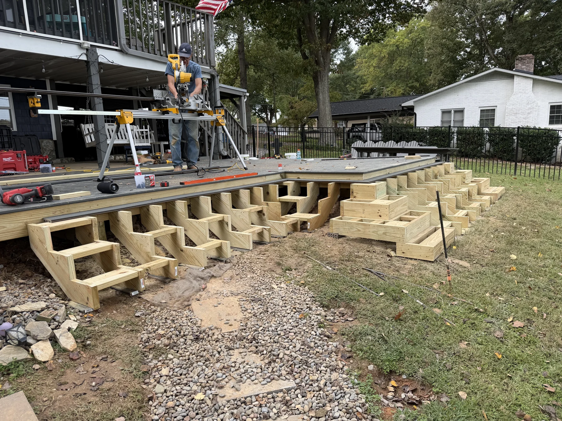 The foundation of a new space. &mdash; project photograph